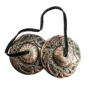 Tibetan Tingsha Dragon Design With Lucky Symbols