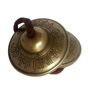 Tibetan Tingsha Om Nama Shivaya Design With Lucky Symbols