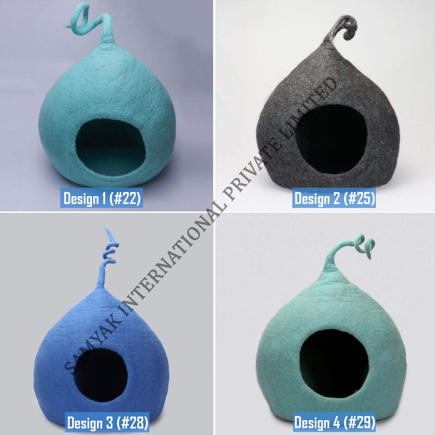 Tendril Design Felt Cat Cave