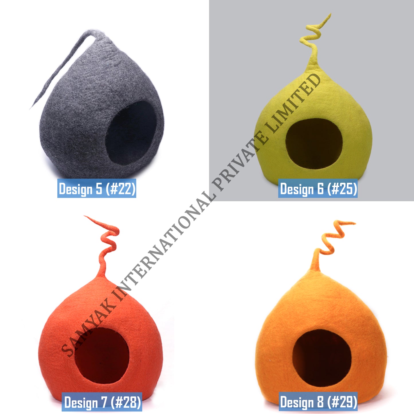 Tendril Design Felt Cat Cave