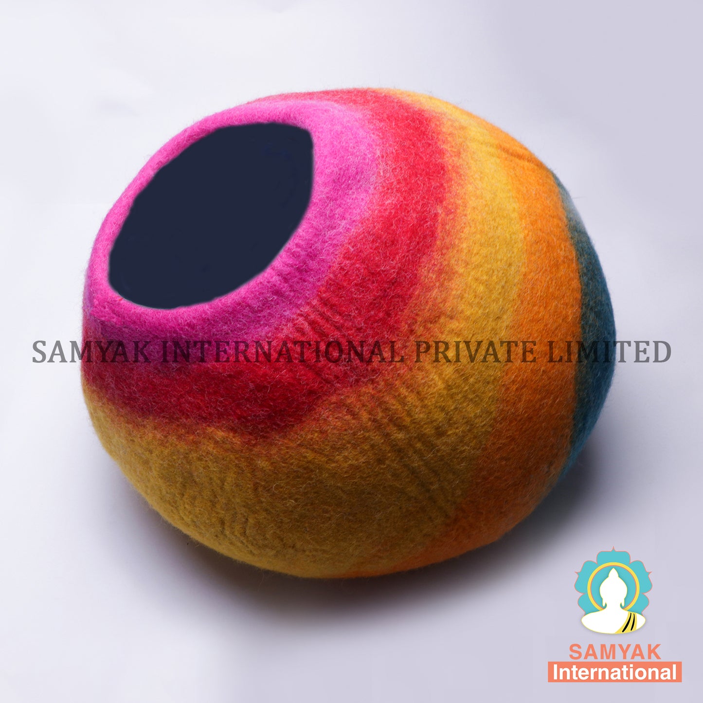 Rainbow Felt Cat Cave