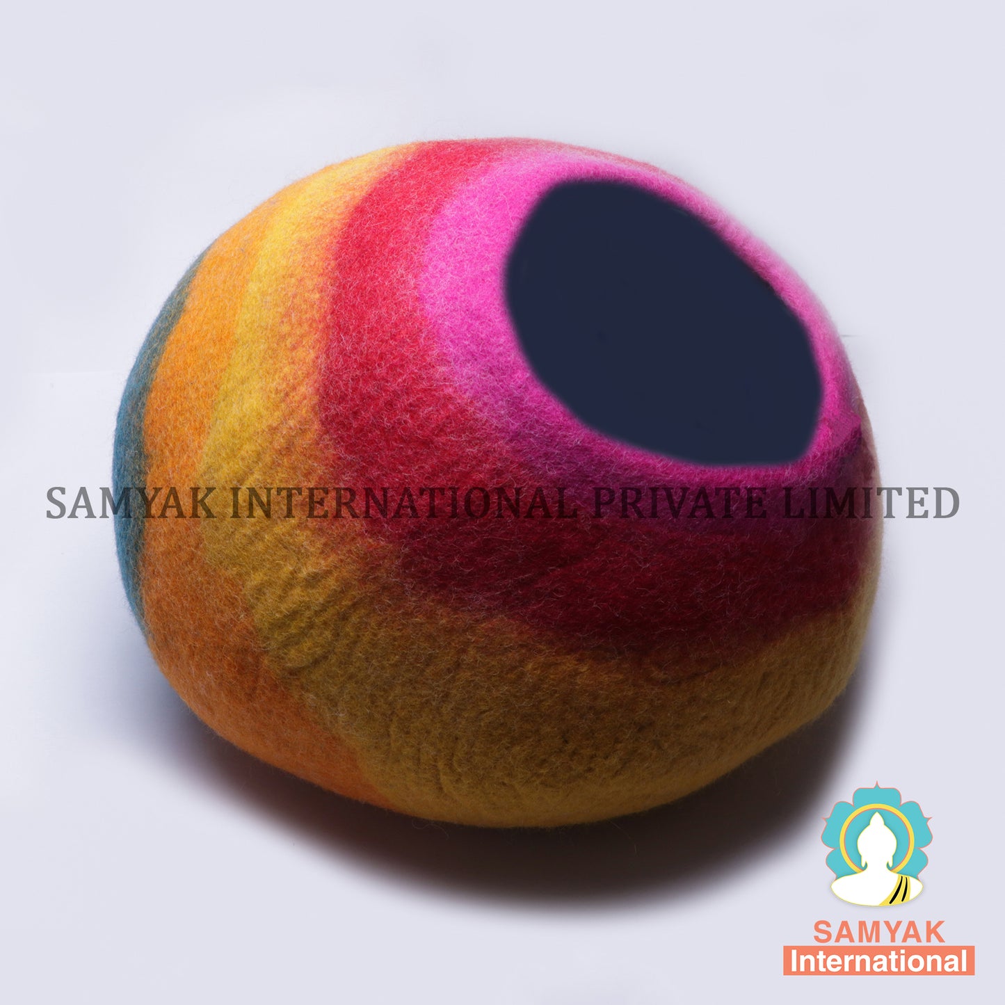 Rainbow Felt Cat Cave