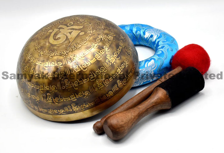 Handmade Tibetan Singing Bowl Set