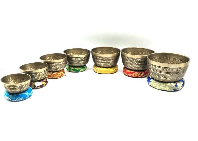 7 sets Antique Mantra Singing Bowl