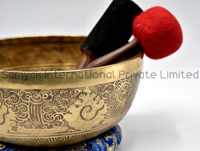 Perfect Spiritual Gift Tibetan Art Singing Bowl Handmade in Nepal