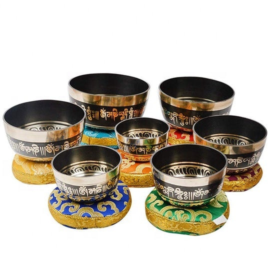 7 sets Black Color Singing bowl