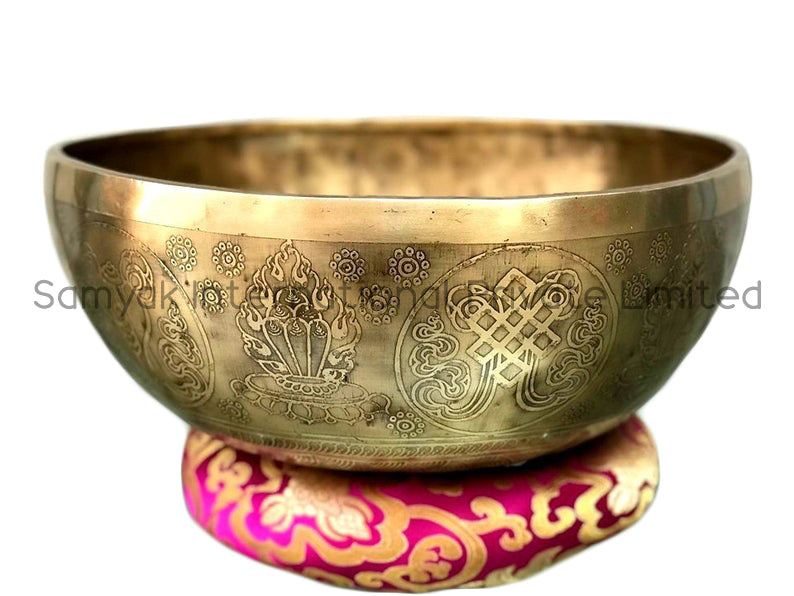 Tibetan Sound Therapy and Meditation Mantra Metal Singing Bowl
