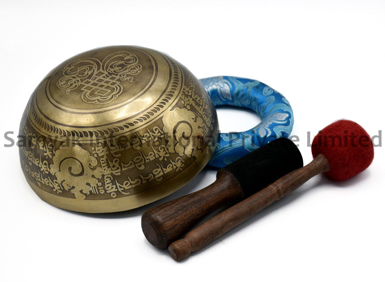 Handmade Tibetan Singing Bowl Set