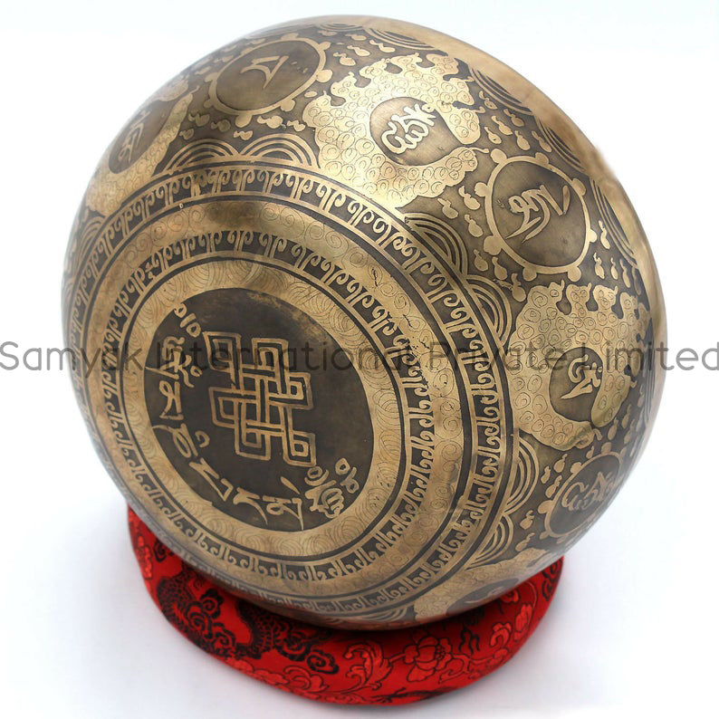 Handmade Singing bowls with Tibetan mantra| Sound Therapy| meditation and healing