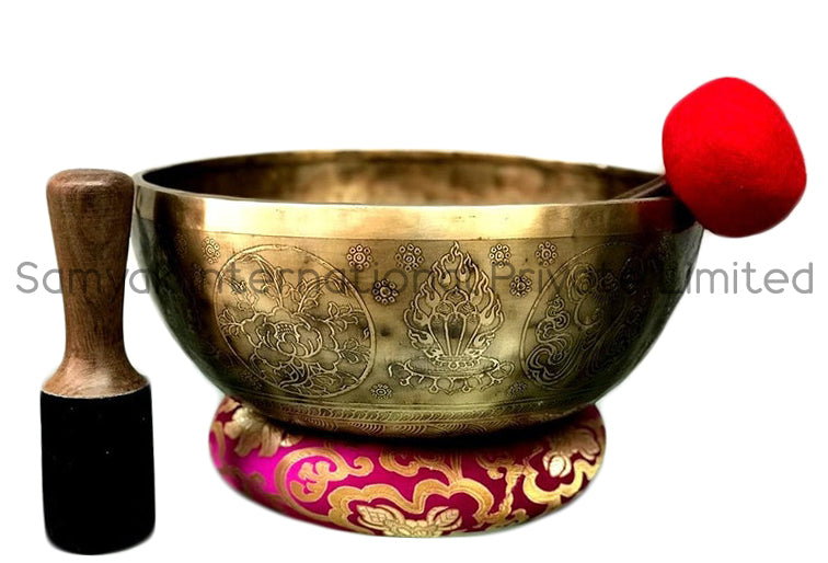 Tibetan Sound Therapy and Meditation Mantra Metal Singing Bowl