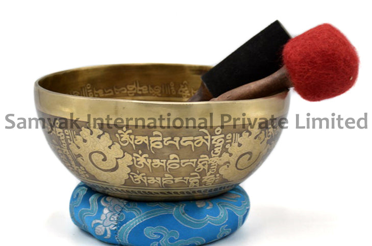 Handmade Tibetan Singing Bowl Set