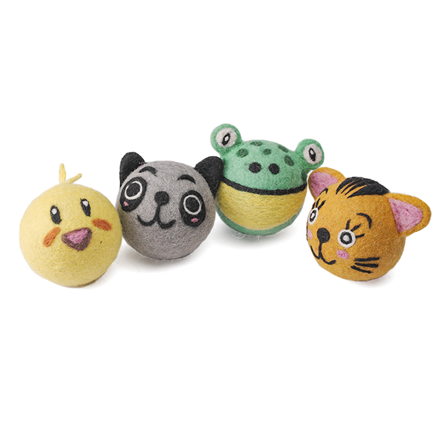 Animal printed Felt Balls