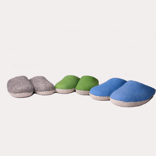 Plain Felt Slippers