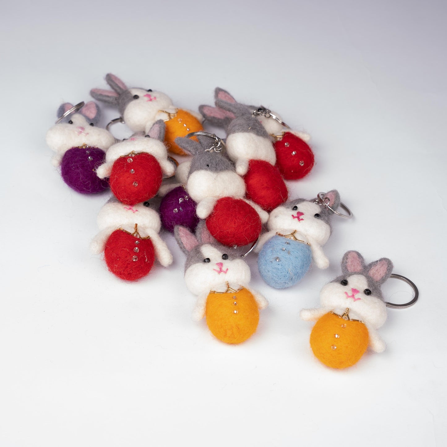 Felt Rabbit Key Chains