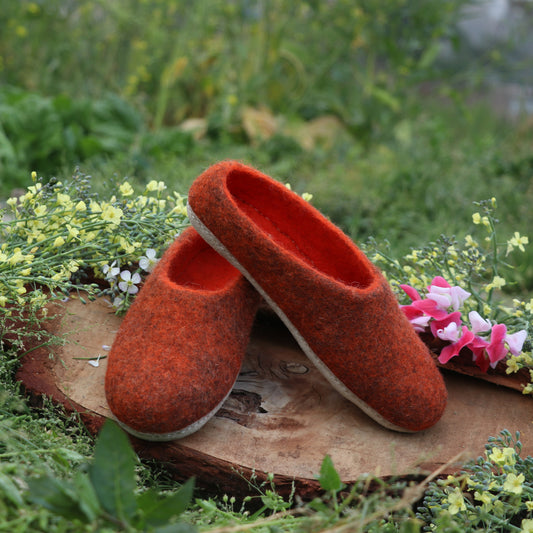 Plain Felt Slippers