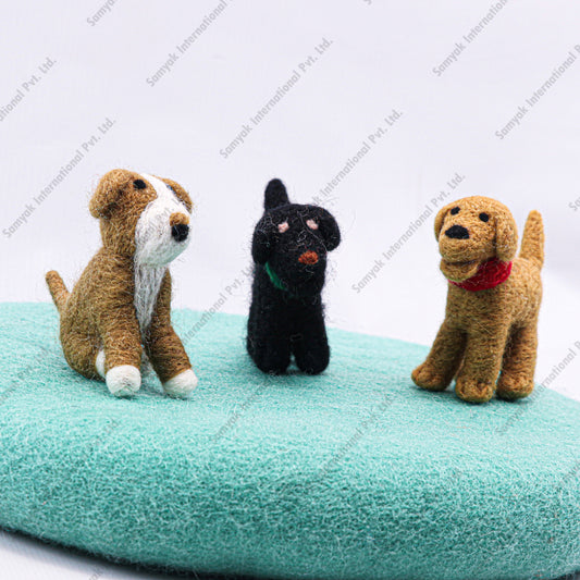 Felt Dog Plush Toy