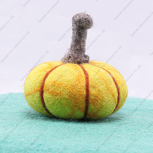 Whimsical Felt Pumpkin Decoration