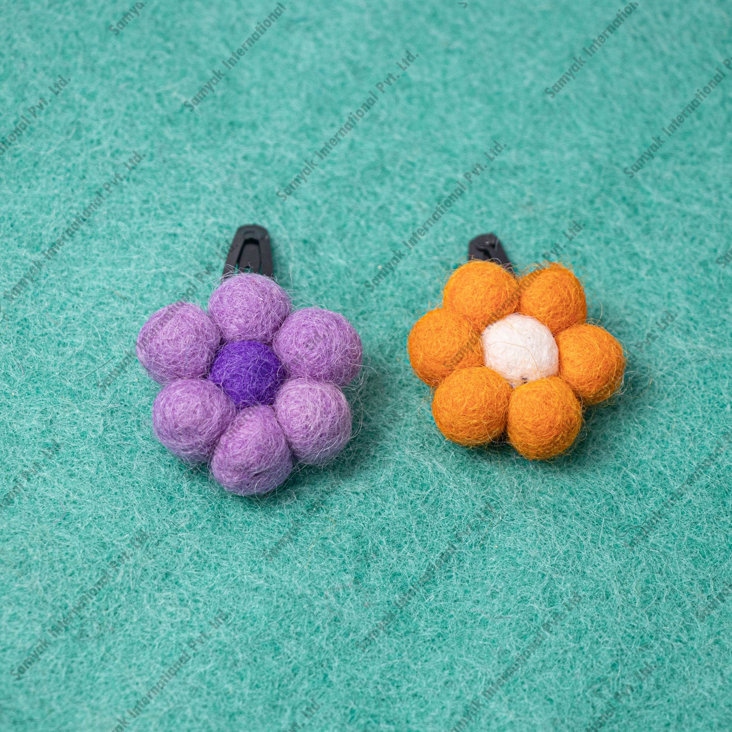 Felt Flower Hair Clip/Brooch