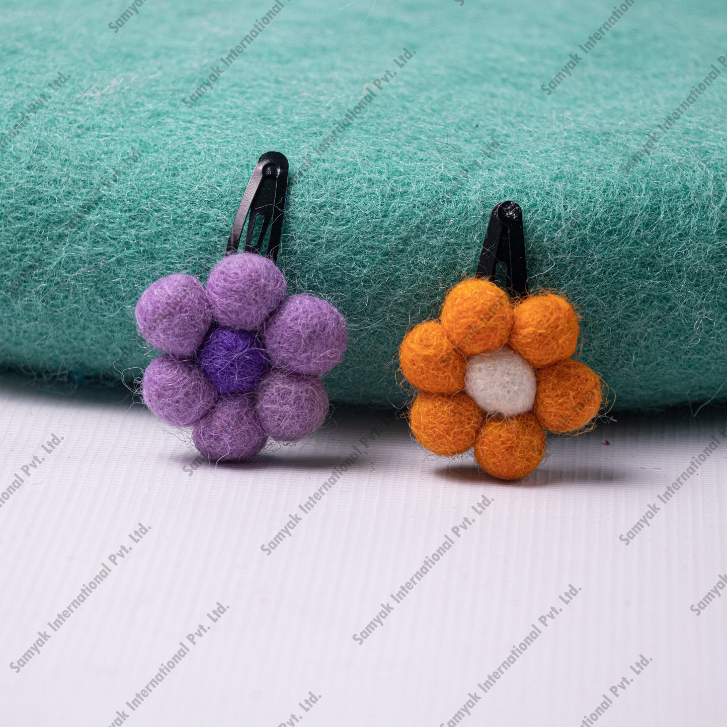 Felt Flower Hair Clip/Brooch