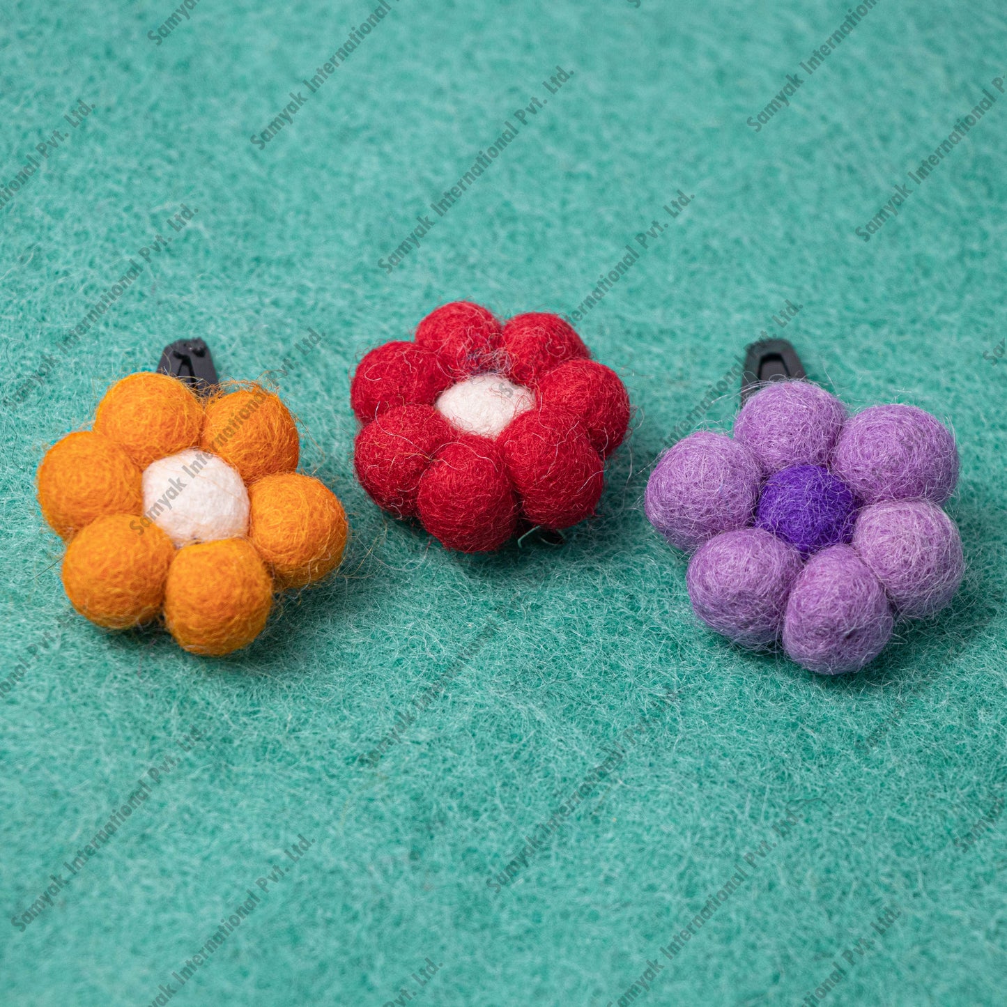 Felt Flower Hair Clip/Brooch