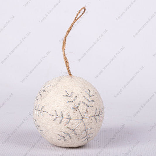 Felt Christmas Snowball