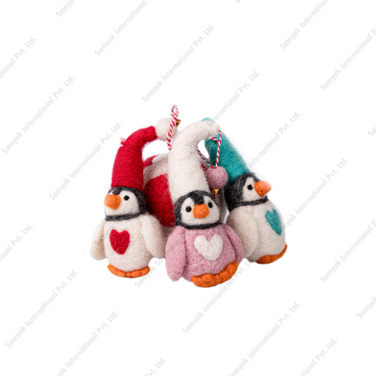 Felt Hanging Penguin Christmas Decoration