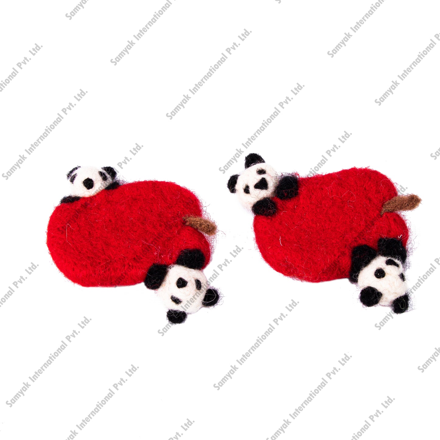 Red Panda Felt Brooche