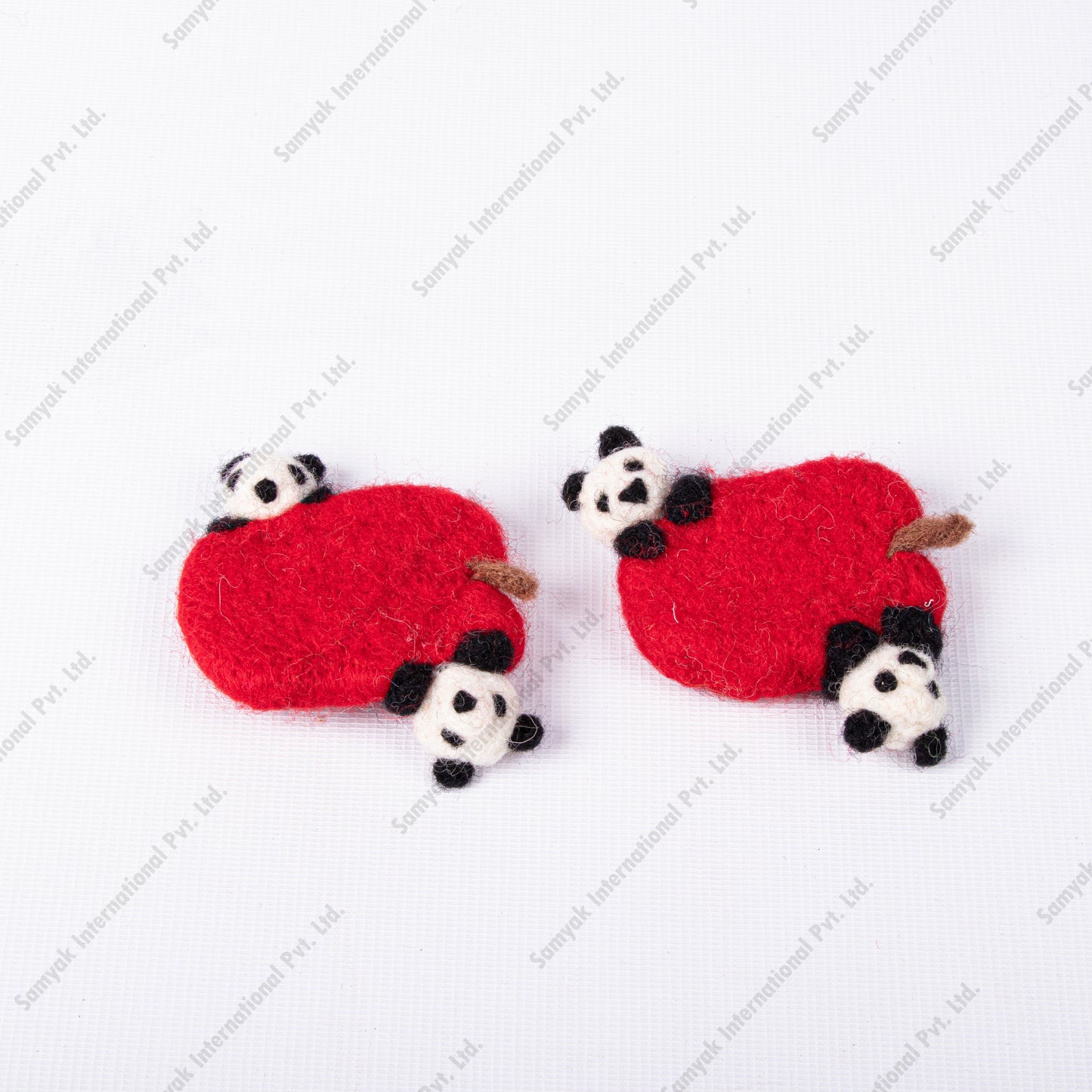 Red Panda Felt Brooche