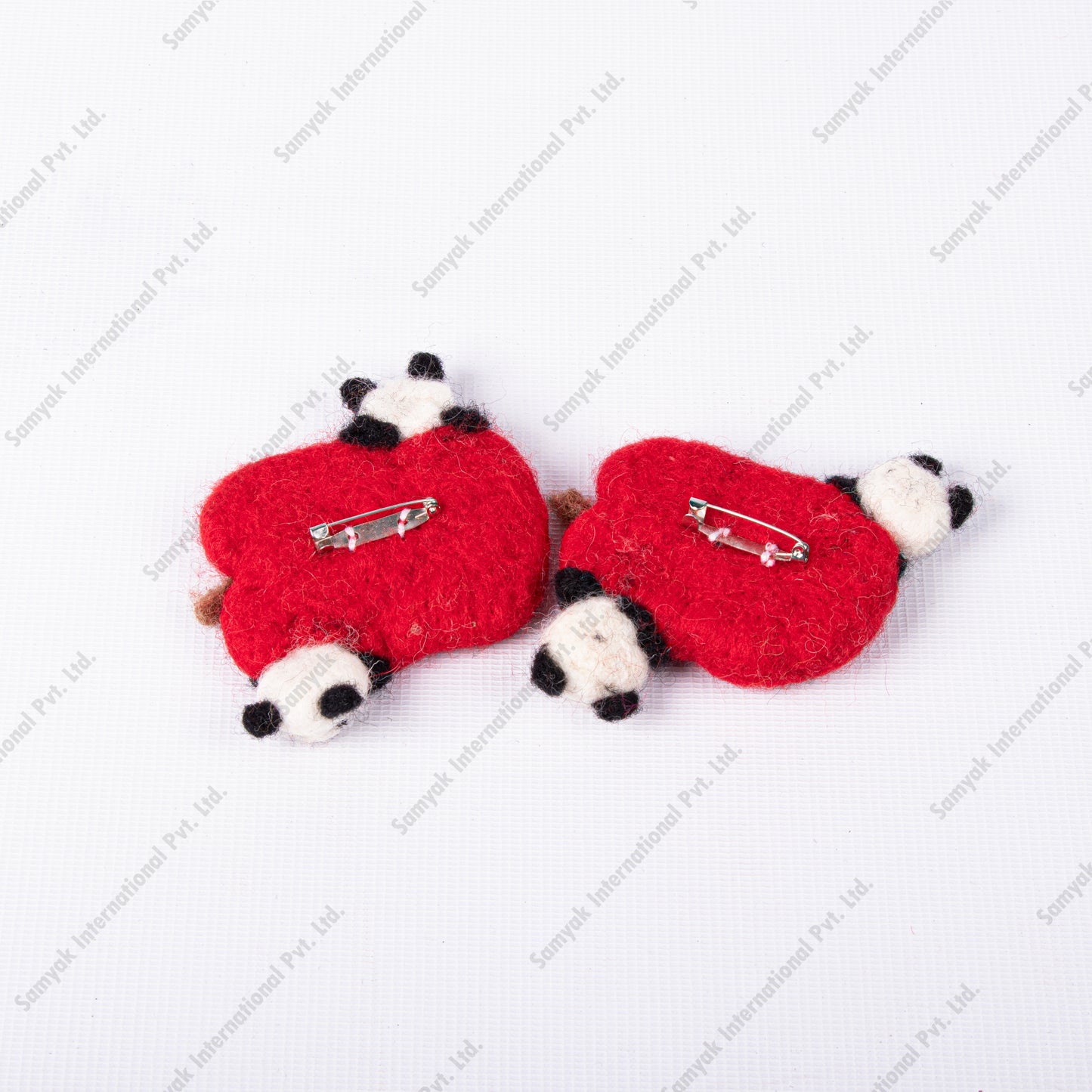 Red Panda Felt Brooche