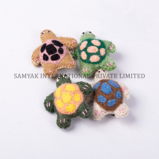 Tortoise Felt Brooch