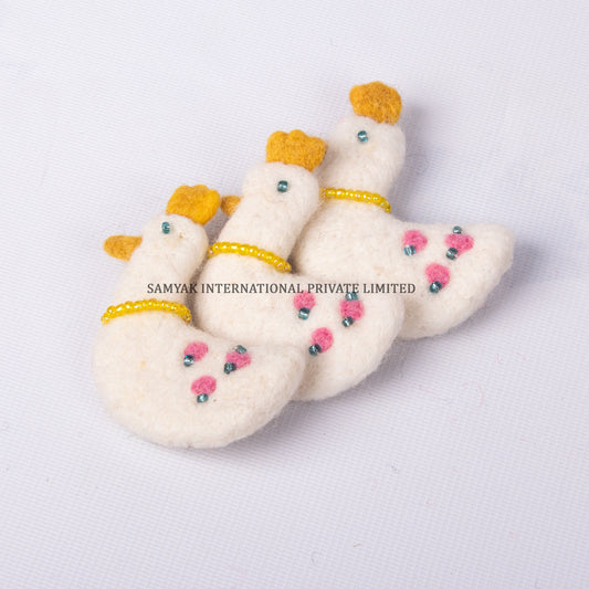 Mini Duck Felt Brooch