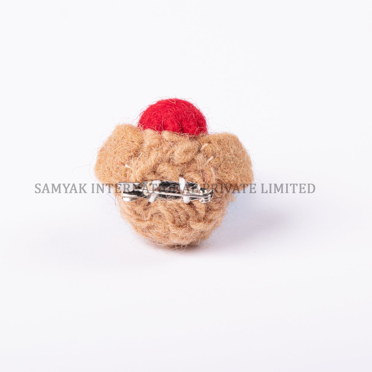 Monkey Head Felt Brooch