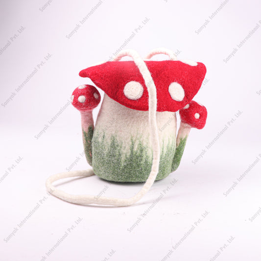 Felt Mushroom Shoulder Bag