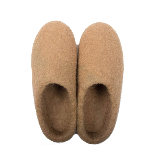 Light Brown Plain Slippers