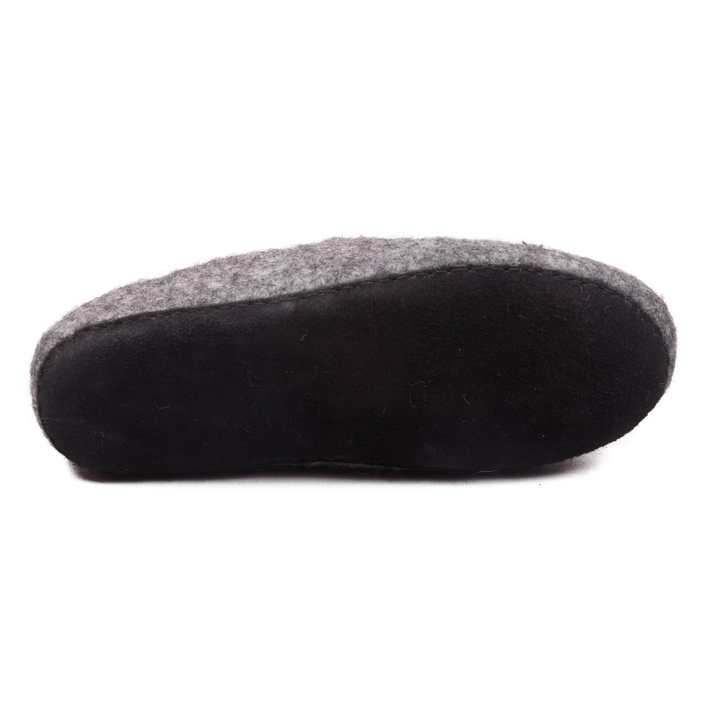 Plain Black Felt Slipper