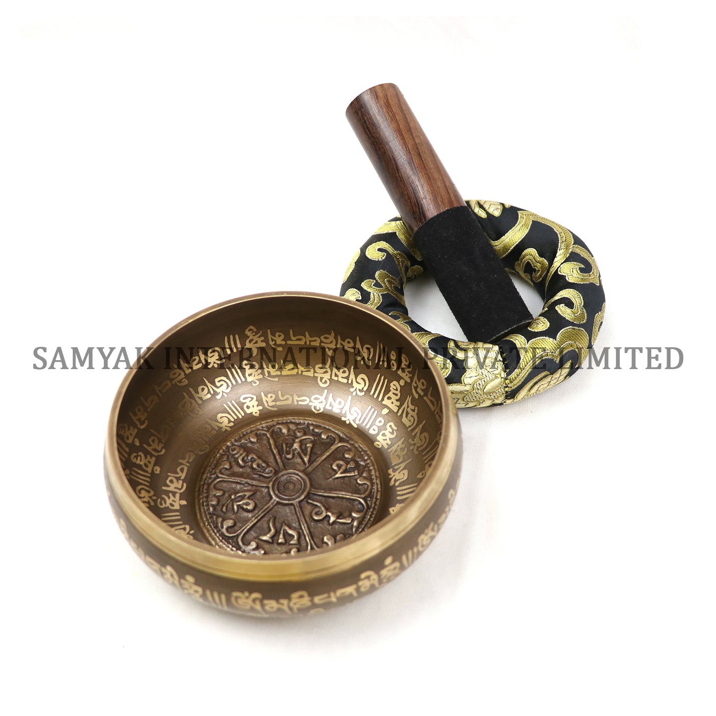 Om Mane Mantra Art Bajra Dice Singing Bowl