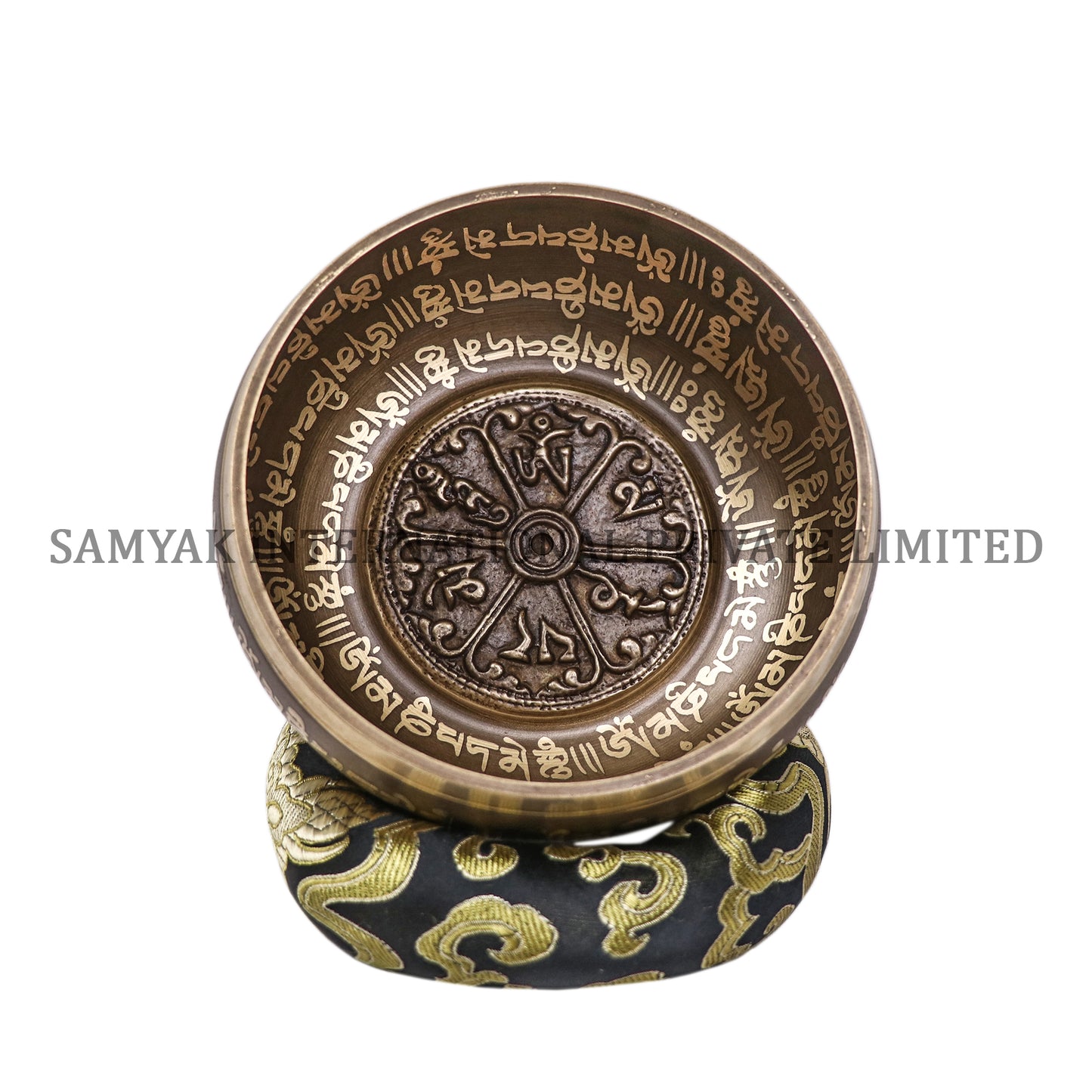 Om Mane Mantra Art Bajra Dice Singing Bowl