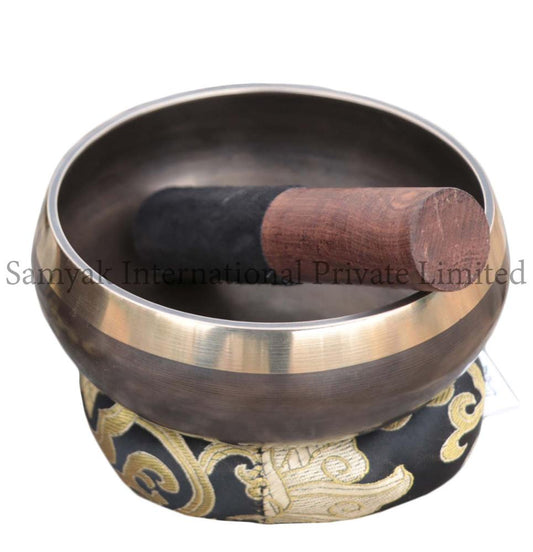 Plain Black Singing Bowl