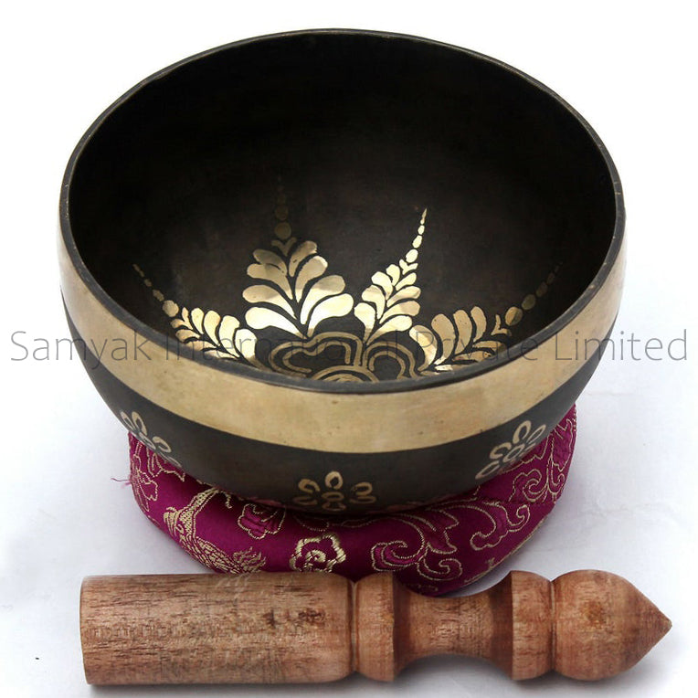 Handmade beautiful black tibetan singing bowls