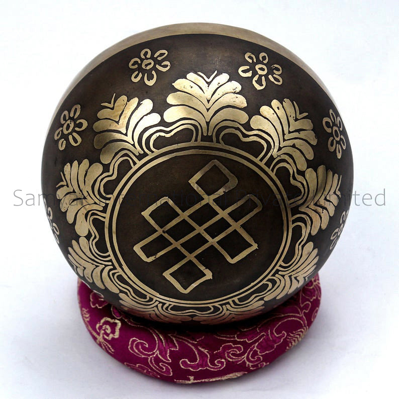 Handmade beautiful black tibetan singing bowls