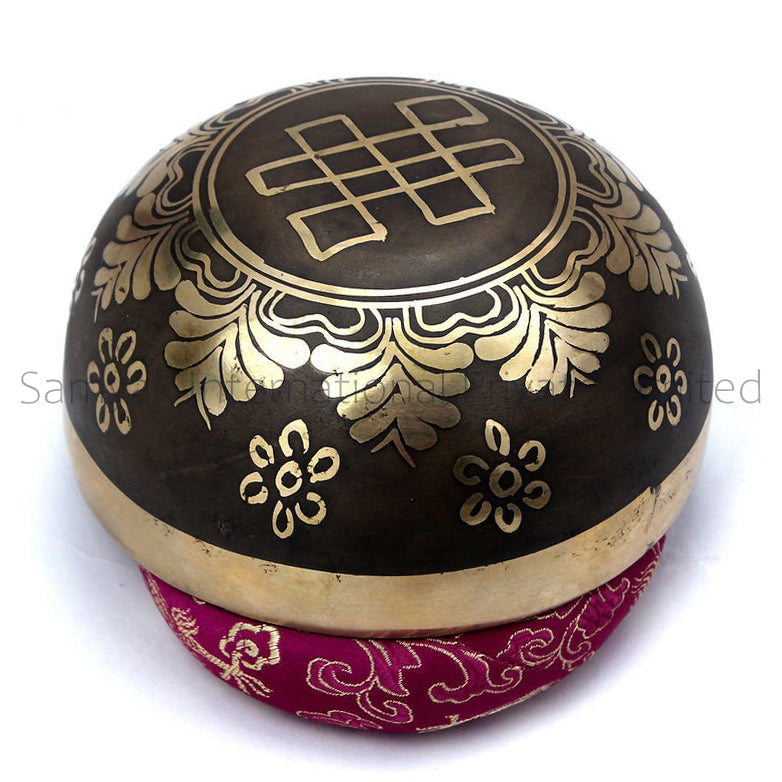 Handmade beautiful black tibetan singing bowls