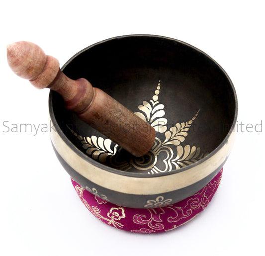 Handmade beautiful black tibetan singing bowls