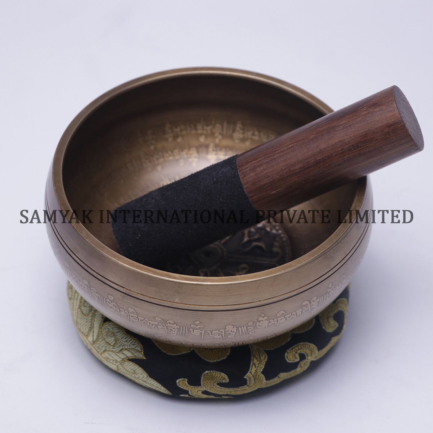 Om Mane Mantra Art Bajra Dice Singing Bowl